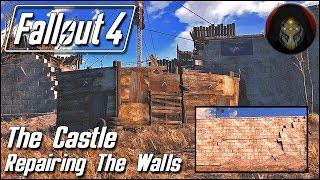 Fallout 4 | THE CASTLE - Repairing the Walls