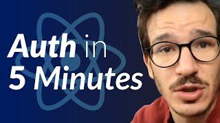 Add Authentication to React in 5 Minutes