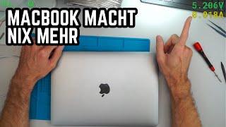 MacBook A1989 lässt sich nicht einschalten – 5V am USB-C Port