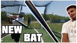 TRYING OUT MY NEW STRINGKING BAT!!