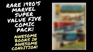 Rare 1980's Marvel Super Value Five Comic Mystery Pack Opening! Awesome!