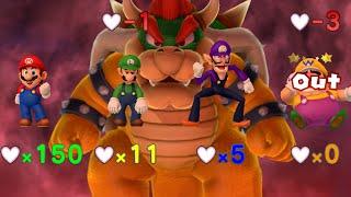 Mario Party 10 - Mario vs Luigi vs Waluigi vs Wario vs Bowser - Chaos Castle