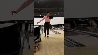 not the best form but I got it done #bowler #bowlingalley #bowlingball