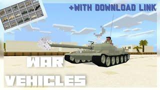 WarVehicles Add-on showcase - Humvees, Tanks, & more! (Minecraft Bedrock Add-on)