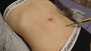 belly torture with knife