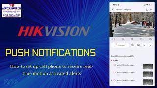 Activating Hikvision Hik-Connect Push Notifications for Motion Alerts