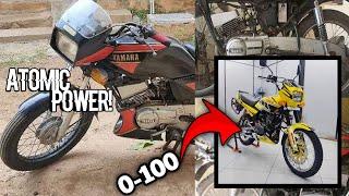 COMPLETLY RESTORING YAMAHA RXZ / amazon moto tech / #yamaharxzrestoration