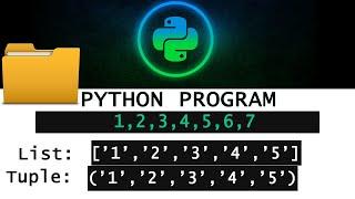 How to create a list and tuple with comma separated numbers in Python