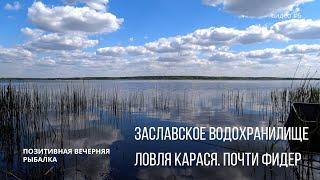 Заславское водохранилище. Ловля карася. Почти фидер