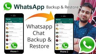 Whatsapp Backup and Restore to NEW Phone - Move Whatsapp Message Data - Whatsapp Backup Kaise Kare