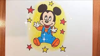 Как нарисовать Микки Мауса / рисунки для срисовки / How to draw Mickey Mouse.