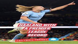 Crazy Stats Fact about Haaland! #haaland #premierleague #footballshorts #football