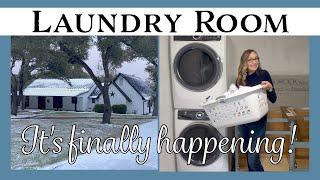 Laundry Room/Mudroom Renovation is Happening! | Winter Homemaking & Home Projects