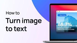 How to turn image to text on Mac