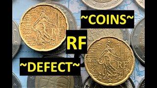 France 20 Cent 2000 2001 RF $Defect coins RARE$/2 Euro 78.000.000