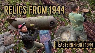 WW2 METAL DETECTING. WORLD WAR 2 POSITIONS.1944.EXPEDITION ON EASTERFRONT. INCREDIBLE FINDS