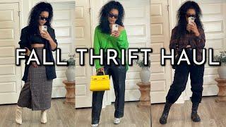 HUGE TryOn Fall Thrift Haul 2021| Styling my Favorite Fall Trends