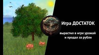 Вырастил в игре урожай и продал за рубли. Игра ДоСтаТок.