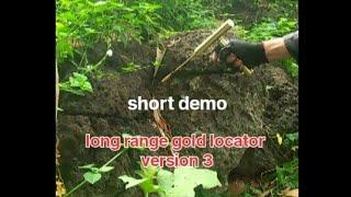 My long range gold locator version 3 ACTUAL DEMO on treasure site