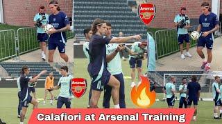 Calafiori First Training at ArsenalRicardo Calafiori Joins New Teammates for First Training, USA