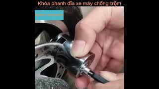 Khóa phanh đĩa xe máy chống trộm chất liệu thép nguyên khối thiết kế thông minh an toàn tuyệt đối