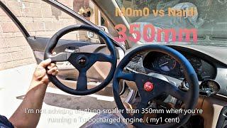 Momo Monte Carlo vs Nardi Personal 350mm steering wheel review.