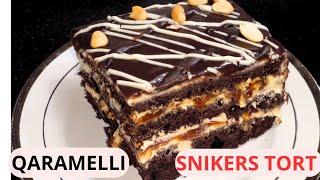 SNIKERS TORT! Yangi Yilga Eng mazali Snikers tort RETSEPTI / QARAMEL tayyorlash