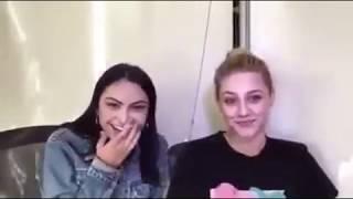 Camila Mendes teaches Lili Reinhart to speak Portugal