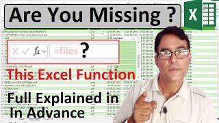 Are You Missing Out on Excel’s Secret Function? FILES Function in Excel to List Files in a Folder