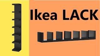 Install ikea lack shelf