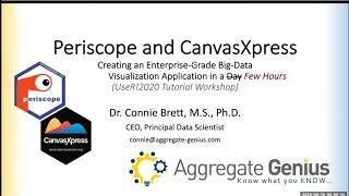 useR! 2020: Periscope and CanvasXpress – Creating an application in a day (C. Brett), tutorial