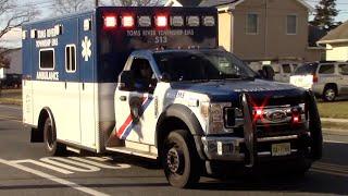 Toms River Twp Police EMS Ambulance 513 Responding 1-13-24