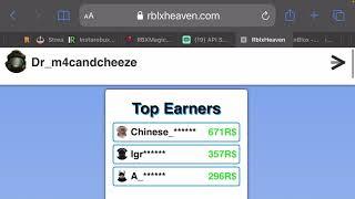 How To Get *FREE ROBUX* Using (Rblxheaven.com)