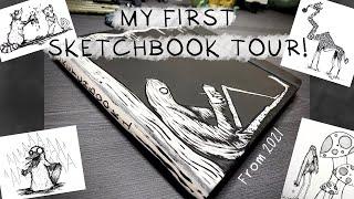 First Sketchbook Tour! ((Mostly Creepy/Cute Animal Art))