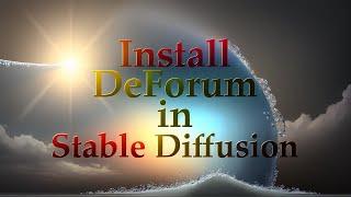 How to Install Deforum Extension for Stable Diffusion