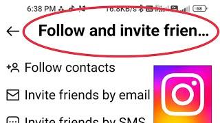 Instagram | What is follow and invite friends & Manage settings