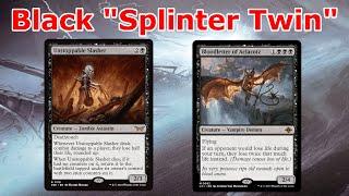 MONO BLACK SPLINTER TWIN?!  (Legacy Unstoppable Slasher Mono Black MTG)