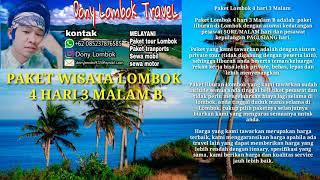 PAKET WISATA TOUR PULAU LOMBOK 4 HARI 3 MALAM. B