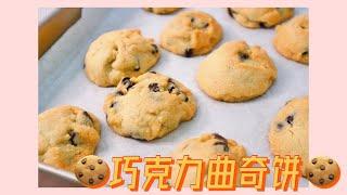 零失败步骤！巧克力曲奇饼干/ 基础年饼制作 Choco Chip Cookies