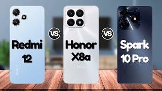 Redmi 12 Vs Honor X8A Vs Tecno Spark 10 Pro | #eficientechs 