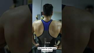 Workout for wider and sharper back | best back exercises #shorts