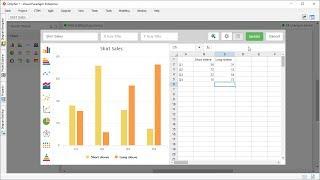 Creating Column Chart in Visual Paradigm Desktop