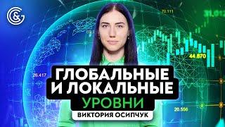 Локальные и глобальные уровни. Как правильно их применять в торговле.