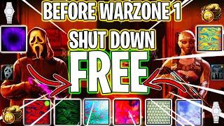 How to get ALL CAMOS + SKINS + PAID BLUEPRINTS before Warzone 1 shuts down (SOLO + FREE METHOD)