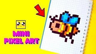 МАЛЕНЬКАЯ КРАСИВАЯ ПЧЕЛКА  рисуем по клеточкам (BEE/KAWAII)MINI PIXEL ART