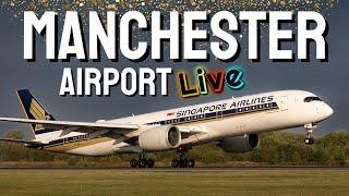  LIVE Manchester Airport Plane Spotting 