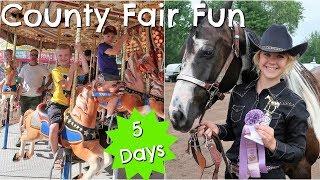 Full Week at the County Fair | Horse Show, Cooking Projects & Food Stand