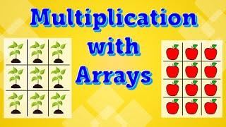 Multiplication with Arrays | Multiplication Models | Multiplication Video for Kids