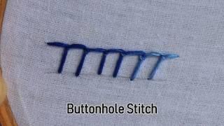 Buttonhole Stitch in Hand Embroidery Tutorial