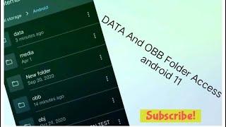 How To Access Android 11 DATA and OBB Folder || After Android 11 Update